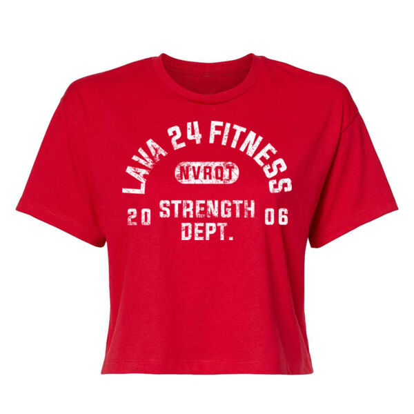 PHYS ED NVRQT - WOMEN'S CROP T-SHIRT - $LSGLEU$ Thumbnail