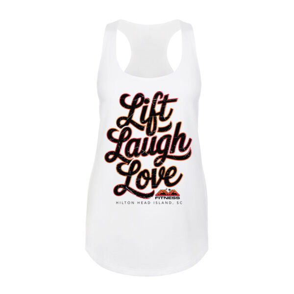 LIFT LAUGH LOVE - WOMEN'S FITTED TANK - $H7W2KN$ Thumbnail