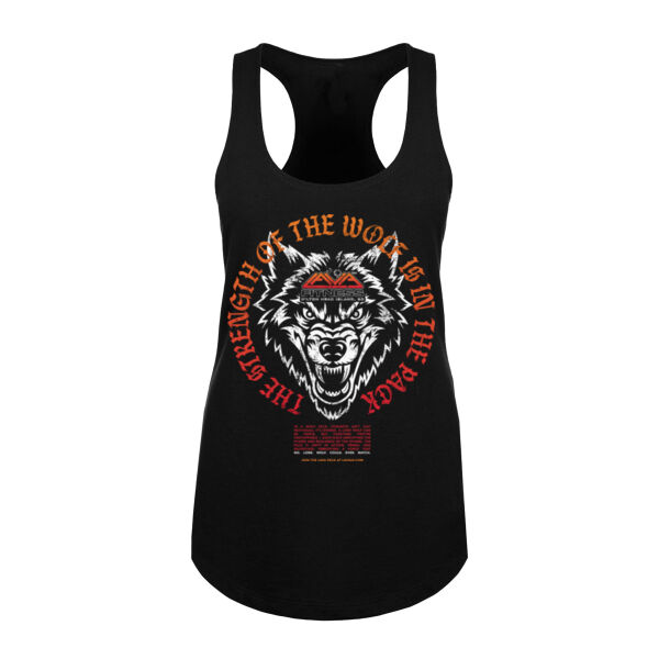 THE STRENGTH OF THE WOLF - WOMEN'S FITTED TANK - $W4T9MN$ Thumbnail
